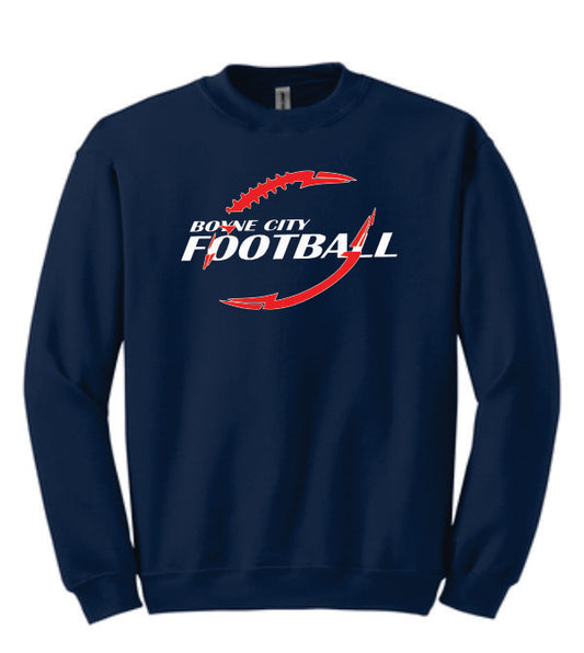 Youth & Adult Basic Football Crew Sweatshirt