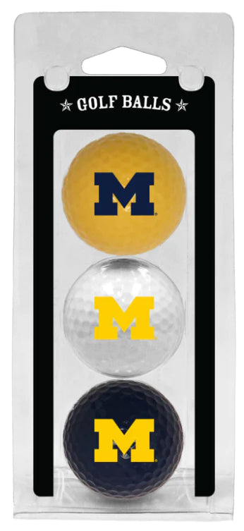 University of Michigan 3-Pack Golf Balls