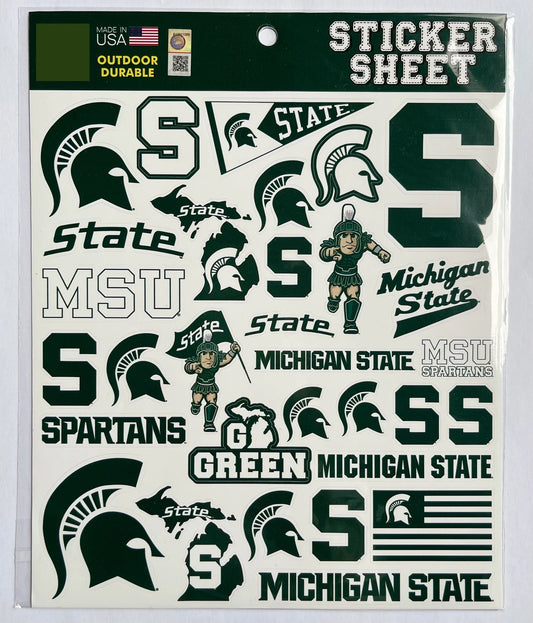 Michigan State Sticker Sheet