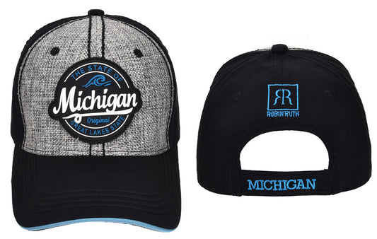 Michigan Round Patch Baseball Hat