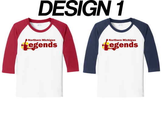 Legends Raglan Tee (Available in Youth & Adult Sizes)