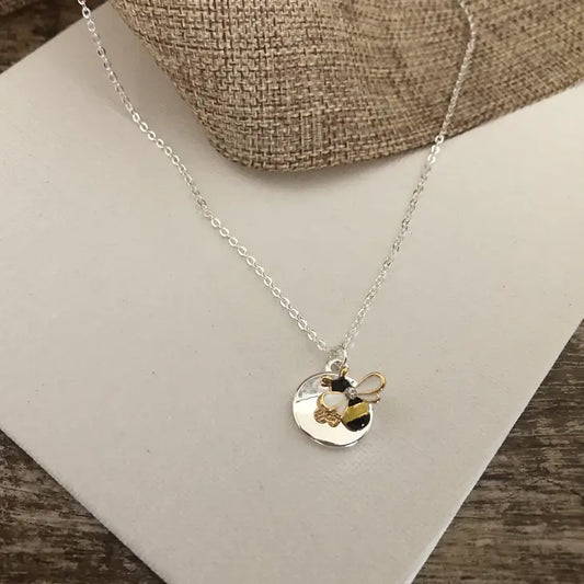 Bee Necklace, Petite on Card