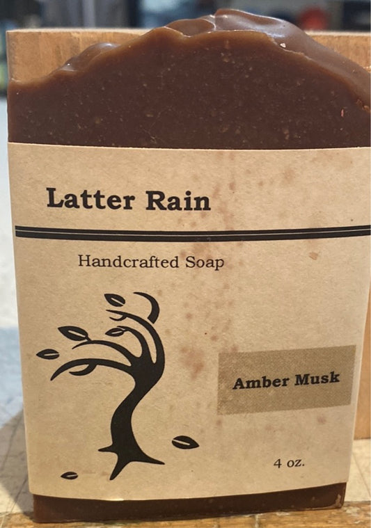 Amber Musk-Latter Rain Handcrafted Soap