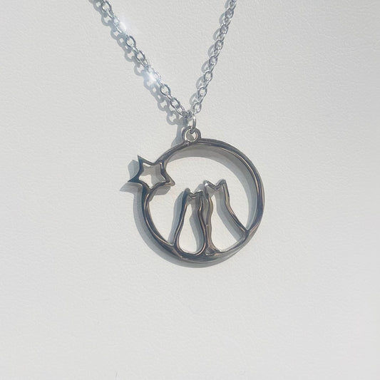 Cats Silhouette Necklace